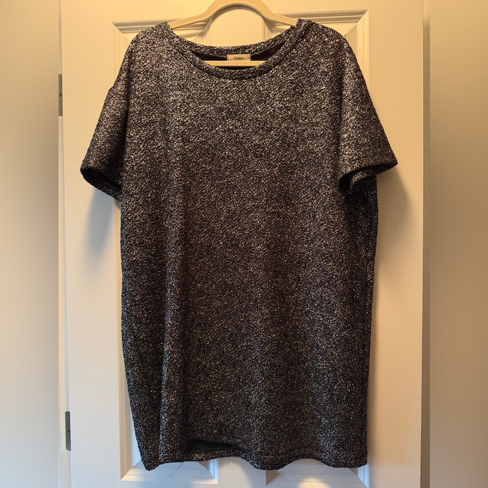 Sparkly shirt dress